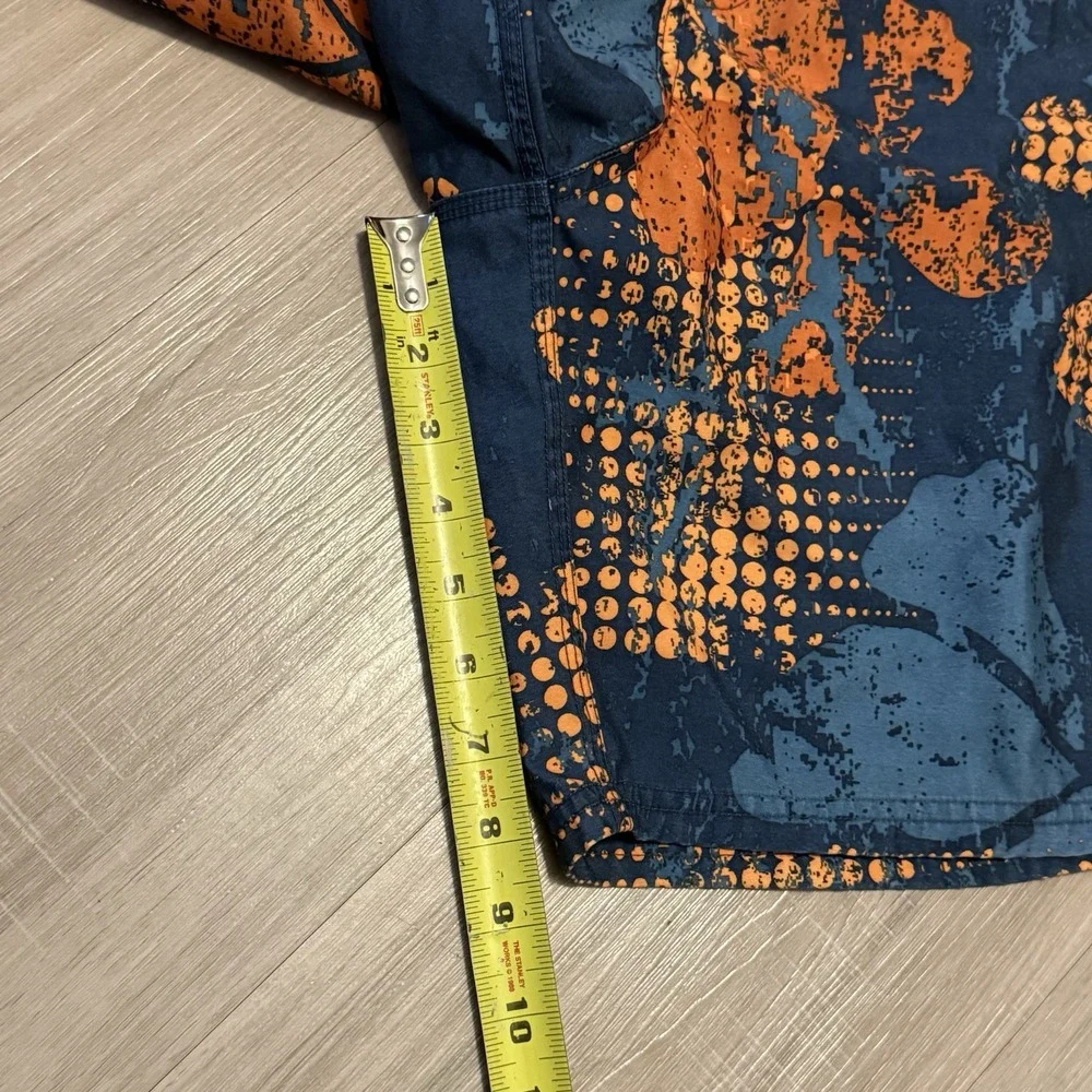 Vintage Nike Swim Trunks Shorts Mens M  Blue Multicolor Y2K Lined Hawaiian Print